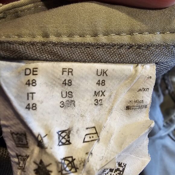 Hugo Boss Pants Men's Size 33 x 31 Khaki Finest talian Fabric Stretch Dress - Picture 5 of 7